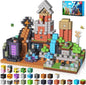 150PCS Magnetic Blocks - Magnet Building Blocks, Stacking Magents Cubes Toys Forest Dark Castle Set, STEM Montessori Sensory Toys for Kids Boys and Girls Ages 3 4 5 6 7 8 9 10 Birthday Gifts