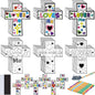 30 Sets Christian Crafts for Kids Religious Sunday School Craft Jesus Loves Me Color Your Own DIY Ornaments for Sunday Classroom Art Party Home Activities