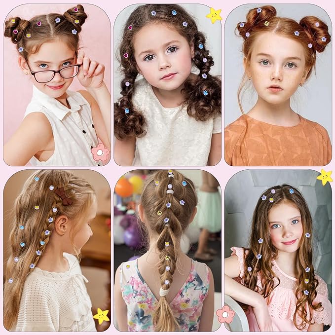 Kids Hair Gem Stamper Kit, Bling Hair Jewels for Girls Toys, Quick Gems Hair Jeweler, Hair Styling Tool with Reusable Shining Diamonds, Birthday Gifts Toys for Girls Ages 3 4 5 6 8-12
