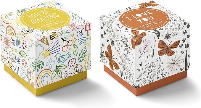 Compendium ThoughtFulls for Kids — 2 Pack of You're Amazing, I Love You — 60 pop-open cards to share with kids, each with a different message inside