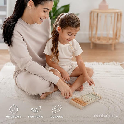 Comfy Cubs Xylophone for Kids - Early Childhood Development Musical Toys for 3 Years Old and Above - Colorful Kids Musical Instruments, Non-Toxic, Durable Percussion Instrument for Toddler Learning