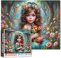 Tucocoo Enchanted Forest 1000 Piece Puzzle for Adults, Magical Fairy Girl and Fawn, Woodland Fantasy Scene Puzzles, Challenging Jigsaw for Relaxation, DIY Art Puzzle Gift Home Decor (20"x27")