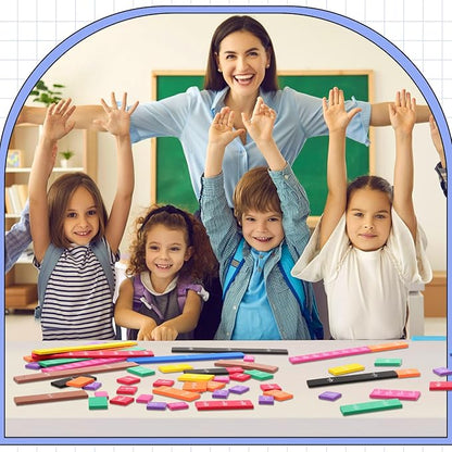 10 Sets Fraction Set for Math Classroom Fractions Manipulatives Math Manipulatives for Home School Supplies (Tiles)