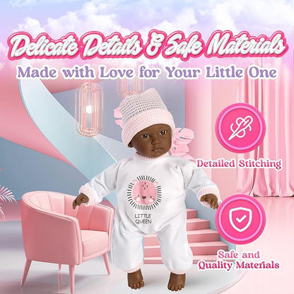 Llorens Serenity 11.8" Soft Body Doll – Lifelike Doll for Toddlers – Crafted with Premium Quality Handwashable Cotton Clothing – The Ideal Gift for Encouraging Gentle and Imaginative Play!