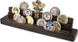 Display coin holder - 4 Rows challenge coin display coin holder(Coins not included) - Military Coin Display Stand