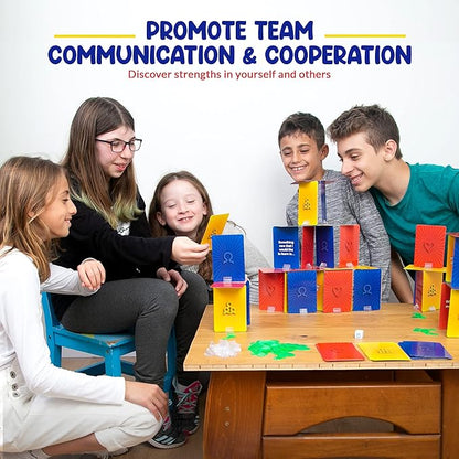 StrongSuit Family Therapy Games for Teens and Kids Ages 6+ | The Tower of Self Esteem Game, School Counselor & Therapist Tools for Social Skills & Emotion Regulation, Builds Confidence & Bonding
