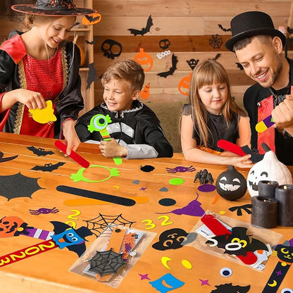 24 Piece Halloween Crafts for Kids Ages 4-8, DIY Bookmark Craft Bulk for Party Favors & Classroom Rewards