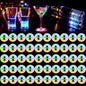 50 Pcs Light Up Coasters for Drinks, Colorful LED Coasters Sticker Lights, LED Bottle Lights for Liquor Bottles,Home Bar,Club,Party,Wedding Decor