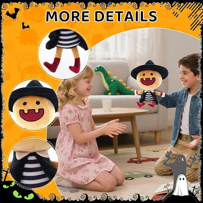 Sew Butiful Halloween Stuff Doll Cute Plushie Stuffed Yellow Pumpkin Boy Toy Gift for Kids, Girls, Children