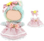 17cm Doll Clothes Set-Adorable Outfits for Dolls-Stylish Accessaries Clothes Dress-Up-Replaceable Clothing Collections, Includes Hat, Top, Skirt(Pink-Style A)