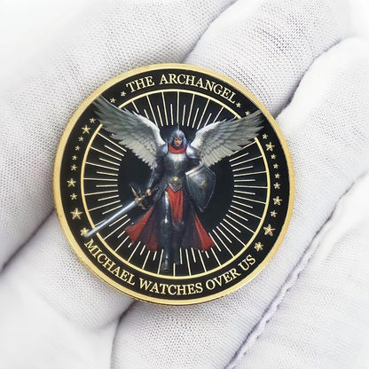 The Archangel Michael Challenge Coin Religious Coins Christian Coin Collectors Gifts (Pack of 3)