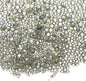 Iridescent Glass Tiny Bubble Beads, 0.4-3mm 10g No Hole Micro Mini Round Gray Water Droplets Beads - Applications: for Resin Filler, Nail Art, Dollhouse Bath Tub