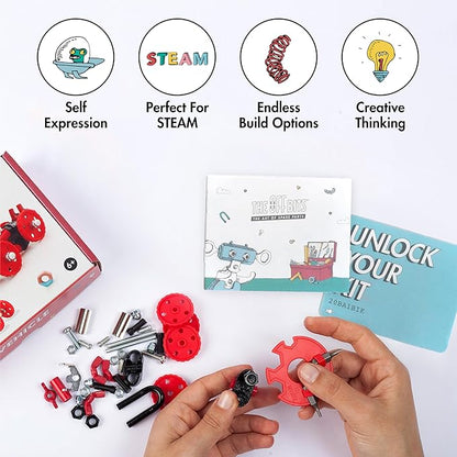 The OFFBITS Stem Building Toys, ChopperBit Educational Robot, Build Your Own Robot for Kids 8+ Years, Stem Toys Engineering Kit, Motorcycle Vehicle Construction Kit Gift Ideas Boys & Girls