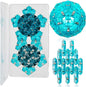 LAFFTRAK Magnetic Fidget Sphere Magnet Toys - Crystal Lake Blue - Magnets Sensory Toys - 12 Piece Set - Creativity Beyond Imagination, Inspirational, Recreational, Fun Desk Toy for Adults