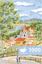 MOMIBOOK Puzzles for Adults 1000 Pieces Jigsaw Puzzles of Go for A Walk, Painting Image Difficult Challenging Hard Impossible Puzzle Unique Funny Party Christmas Birthday Gifts