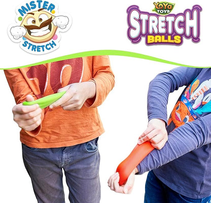 YoYa Toys Pull, Stretch and Squeeze Stress Balls - 3 Balls, Elastic Sensory Balls for Stress and Anxiety Relief, Autism and Special Needs Toys, Calming Fidgets for Kids and Adults, Ideal for Classroom