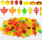 Draupnir Fall vase Filler,162 Pcs Sensory bin Filler Acrylic Pumpkin Leaves Acorn Gems Corn Fall Sensory bin Items for Thanksgiving Home Table Scatters Decoration Thanksgiving Craft Vase Fillers