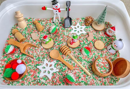 Kids Sensory bins Montessori sensory bin, sensory toys, Sensory bins, Sensory Bin For Preschoolers (Christmas RGW)