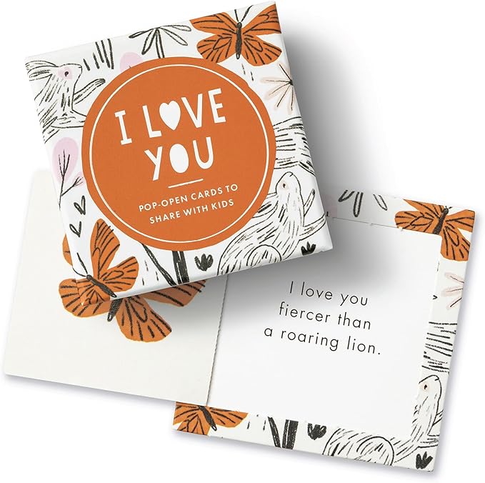 Compendium ThoughtFulls for Kids — 2 Pack of You're Amazing, I Love You — 60 pop-open cards to share with kids, each with a different message inside