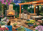 500 Piece Puzzles for Adults, Cozy Flowers Garden Patio with Fireplace Jigsaw Puzzle, Fun and Challenging Puzzle for Family Time, Relaxing Gift for Adults, Kids, Seniors, 20.5 x 15 in
