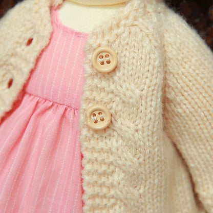 BlissfulPixie Waldorf Doll Handmade Rag Doll - Personalized Collectors Plush Doll for Kids Birthday Present with Beautiful Present Box-Kristy 12"