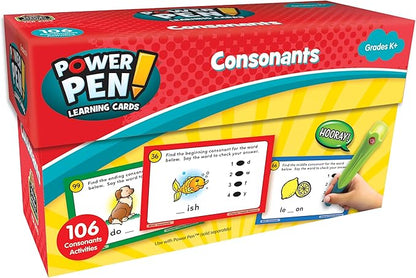 Teacher Created Resources - TCR6103 Power Pen Learning Cards: Consonants, Grade K