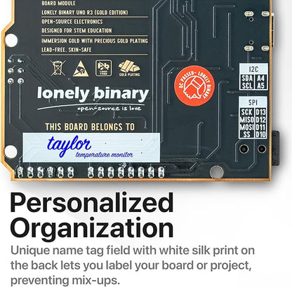 UNO R3 Development Board Gold Edition ATmega328P Type-C Board Compatible with Arduino IDE