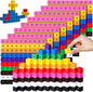 Poen 800 Pcs Linking Cubes for Math Counting Blocks Colorful Manipulatives Cubes Toy Connecting Blocks Education Learning Math Construction Toy for Kids Ages 4-8 Stem Activity