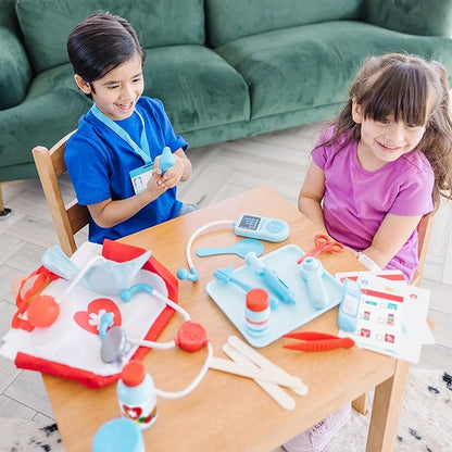 Melissa & Doug Get Well Doctor Kit, 25-Piece Toddler Doctor Play Set, Realistic Pretend Play Toys & Accessories, Preschool Toys for Girls & Boys Ages 3+