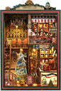 Christmas Shop,Book Nook Kit for Adults: Wooden 3D Puzzle DIY Miniature House Kit Tiny House with Lights and Music，Dollhouse Craft for Adults, Teens & Beginners，Gift for Family, Friends