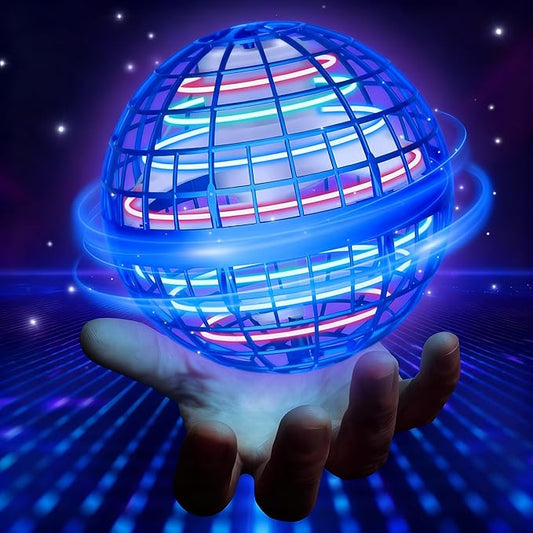 2025 Flying Orb Ball - AI Cool Novelty Gift Galaxy Boomerang Hand Drone Magic Floating Orbit Hover Mini Outdoor Fidget Toy for Boys Girls Teens Kids Blue