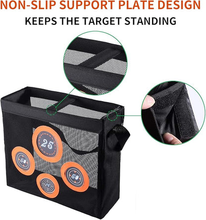 Hely Cancy Portable Shooting Practice Target Toy Storage Mesh Bag Compatible with Nerf Darts for Kids 6+