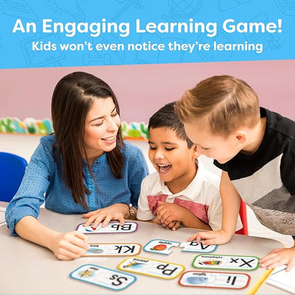 Alphabet Puzzle Games for Kindergarten - 26 Pairs Self-Correcting ABC Puzzle Alphabet Learning Toys Matching Game - ABC Learning for Toddlers Letters Matching Game Preschool Educational Toys