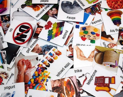 Smile4Autism Large 2"x2" Loose Visual Picture Cards, Receptive and Expressive Language, Speech Articulation Therapy, ASD, ADD, ADHD, Apraxia, & Stroke Patients