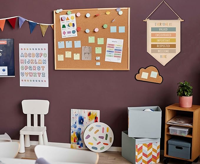 Everyone Is Valved-Classroom Decor-Classroom Poster-Playroom Decoration-Child Art-Teacher Present-Canvas Hanging Pennant Flag Banner Wall Sign Decor Gift-Birthday Christmas Gift