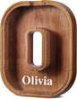 Summidate Customized Name Large Wooden Piggy Bank for Kids Boys Girls Alphabets Letter A-Z Coins Bills Money Change Bank Box Initial on Clear Cover (Laser Engraved) (Alphabet-O, Personalized-12)