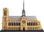 World Famous Architecture Micro Building Blocks Set Notre Dame De Paris 7380 PCS, Creative DIY Big Model Kit for Adults or Teens Ages of 14+
