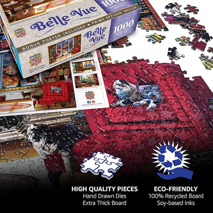 MasterPieces Farm Friends 100 Piece Jigsaw Puzzle for Kids - Farm Animal Puzzle - Mentally Stimulating, Durable Design