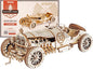 ROKR 3D Wooden Puzzle for Adults Mechanical Car Model-DIY Building Vehicle Kits-Brain Teaser Toys-Gift for Men Women on Birthday/Christmas Day(Grand Prix Car)