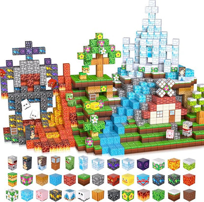 200PCS Magnetic Building Blocks, Magnet Toys Magnetic Cubes, Magnetic Blocks for Kids Ages 4-8, Stacking Magnet Blocks STEM Building Toys for Toddlers Boys Girls Ages 3 4 5 6 7 8-12 Gifts