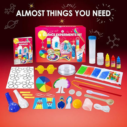 UNGLINGA 40+ Experiments Science Kit for Kids - Chemistry Set, Educational Toy Gift Idea for Boys and Girls Birthday Christmas S.T.E.M Scientist Learing Toy