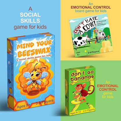 da Vinci's Room Mind Your Beeswax - Social Emotional Learning Activities and Social Skills Games for Kids 8+ | 3-8 Players