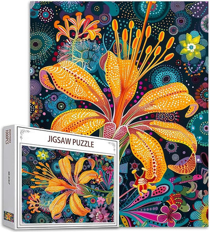 Yellow Flower Jigsaw Puzzles for Adults 1000 Pieces,Pretty petals Art Jigsaw Puzzle 27 x 20 Inch Colorful DIY Craft Puzzles for Home Decoration Gifts, Family Puzzle Perfect for Game Nights