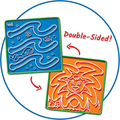 hand2mind Mindful Maze Boards, Tactile Sensory Toys for Toddlers, Anxiety Relief Items, Calm Down Corner Supplies, Emotional Regulation Tools for Kids, Play Therapy Toys, Mindfulness Gifts