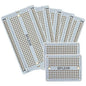 Solderable Breadboard PCB Board Gold-Plated Solder Breadboard for DIY Electronics Projects Apply to Arduino Soldering Projects 3.5"x2.05" (5 Pack + 2 Mini Board, White)