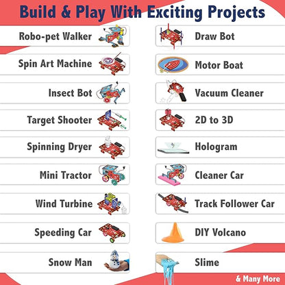 Butterfly EduFields 200+ Jumbo STEM Projects Kit for Kids Age 12-14 | Engineering & Science Experiments for 8-12 Year Olds | Electronics Circuits | Best Birthday Gift for Kids Age 12-14