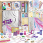 PERRYHOME 2-Pack DIY Journal Kit for Girls - 200+Pcs Journal Set for Teen & Tween Girls, Journaling Art & Crafts Kits, Scrapbook & Diary Supplies Set, Ideal Gifts for 8 9 10 11 12 13 14 Year Old Girl