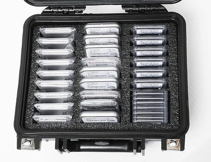 Case Club 27-45 Graded Coin Slab Storage and Travel Holder - Fits PCGS, NGC, Slotted Foam Separation, Hard Shell Plastic Case