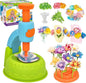 DIY Art Flower Toys Include Extra Accessories Set, Arts and Crafts Activity Kit for Kids, Flower Garden Building Toys for Girls, Birthday Gifts for 3 4 5 6 7 8 9 10 11 12 Year Old Girls(Green)