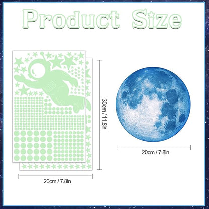 530Pcs Glowing Stars for Ceiling,Glow in The Dark Stars,Space Wall Decals Solar System Galaxy Planets Wall Stickers for Kids, Wall Decor for Girls Kids Bedroom Nursery Birthday Party Favor